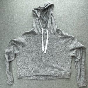Bluenotes Womens Grey Cropped Hoodie Size Xs